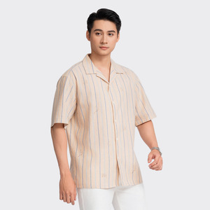Camisa Aristino de manga corta informal de talla grande para hombre, patrón estampado Brezaa, modelo de precio caliente transpirable antiarrugas de alta calidad - Product Image 3