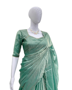 Saree élégant imprimé en georgette doux et durable pour toutes les saisons Options de vêtements traditionnels indiens pour une tenue de fête tissée à la main - Product Image 1