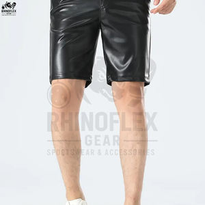 Wholesale High Quality Premium <b>Men's</b> <b>Leather</b> <b>Shorts</b> Best Manufacturer Oem Professional Design Fashion <b>Shorts</b> For Sale - Product Image 3
