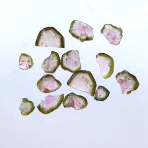 16 Carat Natural Tourmaline Slices High Quality Bio <b>Watermelon</b> Tourmaline Gemstone in Loose Form - Product Image 1