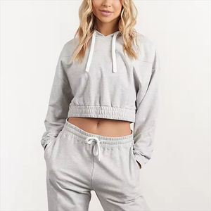 Nouveau design, meilleure arrivée, sweat-shirt à capuche court pour femme, séchage rapide, taille standard, prix bas, tissu confortable, sweat-shirt à capuche court pour femme - Product Image 5