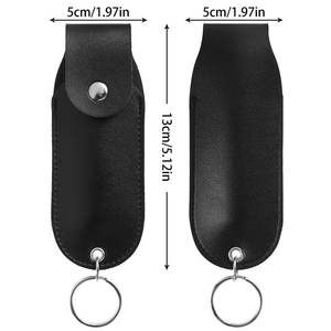 Estuche para Gas Pimienta de Seguridad Personal, Llavero de Cuero PU, Cierre de Botón a Presión Seguro, Estuche para Gas Pimienta - Product Image 2