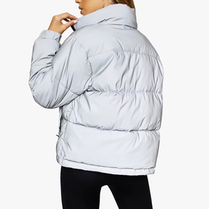 Chaqueta acolchada con capucha personalizada de invierno para mujer, chaqueta acolchada con cremallera, chaquetas acolchadas navideñas estampadas transpirables - Product Image 2