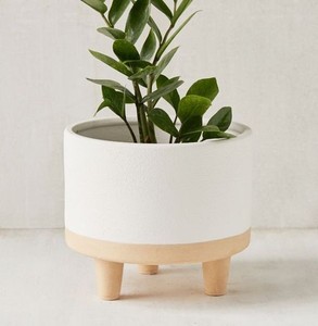 Juego de Macetas de Cerámica Crema Minimalistas, Duraderas, para Interiores, para Suculentas y Cactus, Decoración Moderna - Product Image 4
