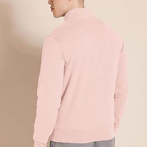 Men's <b>Blush</b> Pink Waterproof Performance Zip-Up Jacket 240g Ultra-Soft Woolen Blend OEM Precision-Engineered Embroidery Elite - Product Image 6