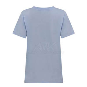 T-shirt de qualité supérieure pour femme, collection été, t-shirt uni teint, confortable - Product Image 2