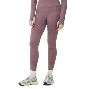 Leggings de yoga extensibles personnalisés grande taille 2024 pour femmes, taille haute, longueur intégrale, côtelés, couleur unie, séchage rapide, taille élastique - Product Image 2