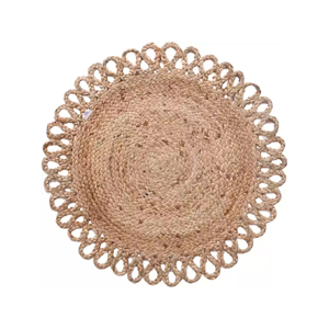 Tapis à carreaux réversibles en fibre naturelle tissée à la main de qualité supérieure Tapis de salon modernes de haute qualité Tapis Jute Direct Pile moyenne - Product Image 1