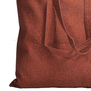 Sac fourre-tout en toile de coton écologique de haute qualité Logo imprimé personnalisé Poignée réutilisable pour faire du shopping Sacs à provisions en coton personnalisés - Product Image 4