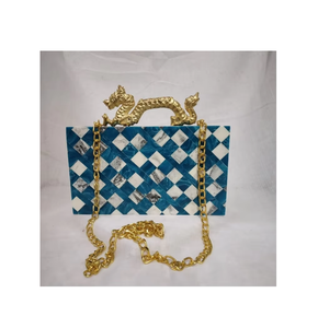 Mariage d'été de style vintage Pochettes en résine Design personnalisé avec design de paon vente chaude - Product Image 4