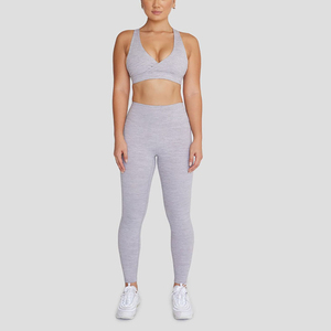 Conjuntos de Yoga de color personalizados para mujer, servicios OEM, ropa deportiva con logotipo personalizado, ropa deportiva para yoga, Top deportivo, conjuntos de ropa de gimnasio, conjuntos de yoga para mujer - Product Image 1