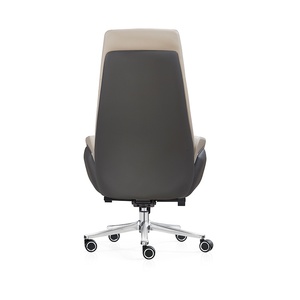 Silla de Oficina Ergonómica Perfecta con Altura Ajustable, Respaldo Cruzado, Base de Acero Inoxidable y Aluminio, Cuero Genuino, Giratoria e Inclinable, Ejecutiva - Product Image 6