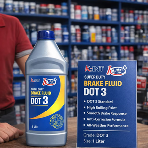 Offre exclusive sur du liquide de frein et des produits chimiques Dot3 de 1 litre de qualité assurée, disponible en boîte métallique pour freins et embrayages - Product Image 1
