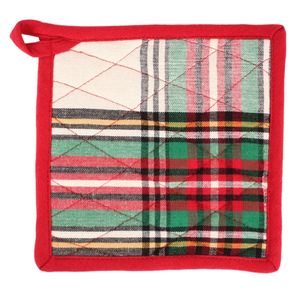 Porta ollas de lujo de exportación india, diseño a cuadros marrón, apto para horno, accesorios de cocina ecológicos para uso doméstico y hotelero - Product Image 6