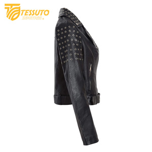 แจ็คเก็ตหนังแท้สำหรับผู้หญิง พร้อมฮู้ด ระบายอากาศได้ดี ดีไซน์เท่ห์สไตล์ลำลอง แต่งลายโลหะ - Product Image 2