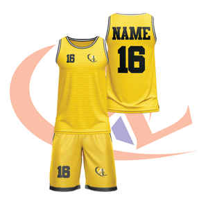 ชุดเครื่องแบบบาสเกตบอลผ้าโพลีเอสเตอร์100% น้ำหนักเบาและคุณภาพสูงดีไซน์พลัสไซส์ - Product Image 5