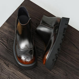 รองเท้าหนังกลับนิ่มแบบ Brogue ขอบเจาะรู พื้นรองเท้าน้ำหนักเบา รองเท้าลำลองสำหรับผู้ชาย รองเท้าแฟชั่น - Product Image 2