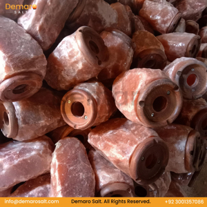 Lámparas de Sal Rosa del Himalaya Hechas a Mano de Primera Calidad de 2-3 Kg con Base de Madera Tallada, Artesanía Natural, Lámpara de Sal para Dormitorio - Product Image 5