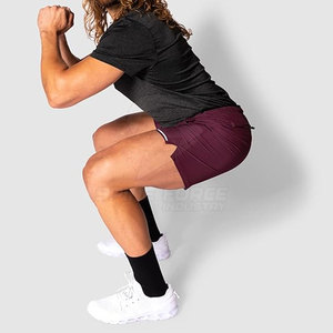 กางเกงขาสั้นออกกำลังกายสไตล์ใหม่สีพื้นเป็นมิตรต่อสิ่งแวดล้อม - Product Image 6