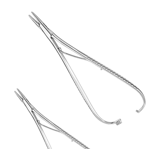 MacPhail Porte-aiguille Joint à vis, avec une mâchoire en cuivre 178mm Fabricant d'instruments chirurgicaux en acier inoxydable au Pakistan - Product Image 1
