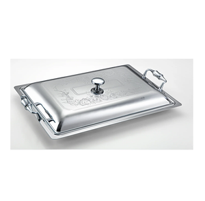 Bandeja de Acero Inoxidable de Excelente Calidad Hecha a Mano para Servir Alimentos en Restaurantes Árabes, con Tapa Plateada y Dorada, de Lujo y Alta Gama - Product Image 4