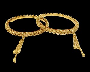 Venta al por mayor 24K chapado en oro de latón inoxidable brazaletes de alta calidad elegante joyería de moda pulseras - Product Image 1