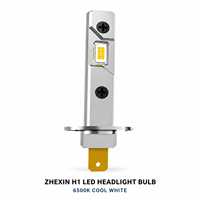 Ampoule de phare LED pour voiture H1 6500K Blanc brillant CSP Canbus 12V Adaptation universelle Lampe de phare