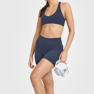 Traje de Yoga OEM para mujer, pantalones sin costuras, traje deportivo, traje de Yoga de alta calidad, cojín extraíble para el pecho, ropa deportiva, conjunto de Sujetador deportivo Ronpex - Product Image 6