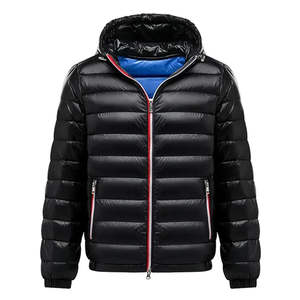 OEM Veste en duvet d'extérieur chaude et coupe-vent de qualité supérieure avec matériau brillant Veste d'extérieur rembourrée pour hommes - Product Image 3