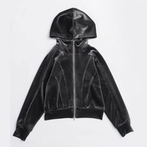 Fashion Casual Oversized Women <b>Hoodies</b> Customized Logo Printing <b>Velour</b> Solid Color Warm And Breathable <b>Hoodies</b> For Woman 2026 - Product Image 4