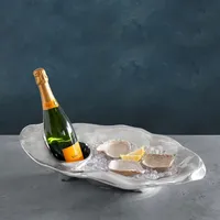 Elegante Cubitera Vertical de Aluminio Hecha a Mano con Acabado Dorado, Diseño Moderno y Ecológico para Fiestas, Decoración ZAHID EXPORTS