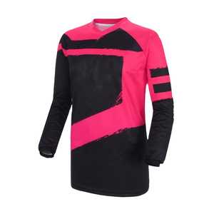 Long Sleeve Motocross Cycling Jersey Breathable Quick Dry Sublimation MX Bike Wear 100% Polyester Summer Racing for Adults - Product Image 2