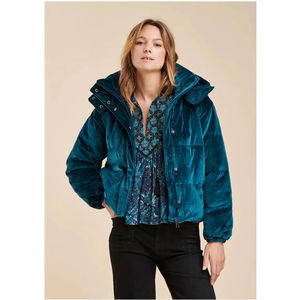 Chaqueta Acolchada Clásica Ligera de Manga Larga para Mujer, Impermeable, Ecológica, Transpirable, Diseño de Punto - Product Image 1