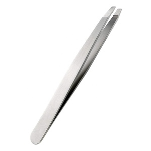 Gray Rocks Top Selling Professional Stainless Steel Eyebrow Tweezers Precision Quality Beauty <b>Tool</b> <b>Pointed</b> Tip Bag Packaging - Product Image 6