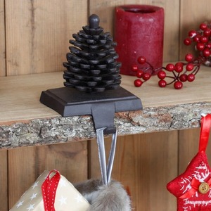 Support de bas de Noël réglable en métal robuste support de cheminée festive organisateur de support décoratif - Product Image 2