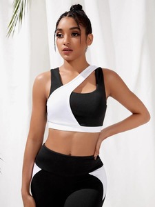 Traje de yoga personalizado Deportes Mujeres Gimnasio Ropa Fitness Leggings Pantalones Entrenamiento Sujetador apretado Conjuntos de yoga - Product Image 6