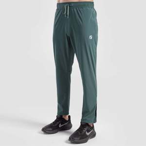 Pantalon de jogging cargo vert sport Aero Run XL, logo personnalisable, taille élastique, tissu en velours côtelé avec lavage coloré - Product Image 3