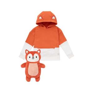 Cubcoats Felpa con Cappuccio 2-in-1 Unisex Flynn la Volpe, Arancione Bruciato, Gioco di Ruolo e Prescolare per Bambini - Product Image 1