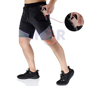 กางเกงขาสั้นออกกำลังกายสไตล์เรียบง่ายสำหรับผู้ชาย - Product Image 4