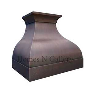 Hotte murale de cuisine en cuivre pur martelé, personnalisée, au fini traditionnel de haute qualité, attrayante, pour foyer - Product Image 2