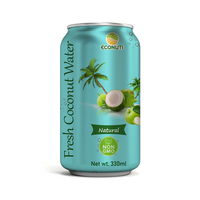 Eau de coco naturelle en vrac OEM 330 ml du Vietnam 2024, saveur pomme verte avec pulpe, mangue et orange, emballage en bouteille