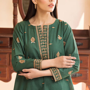 Vente en gros de 3 pièces de pelouse salwar kameez pour femmes, broderie surcousue du pakistan Salwar et pelouse dupata - Product Image 6