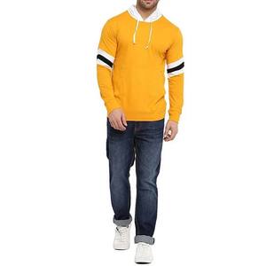 100% Cotton <b>Long</b> <b>Sleeve</b> <b>Men's</b> Hoodies Sweatshirts Unique Design Wholesale Price <b>Striped</b> Design Winter Pullover Basics <b>Men</b> Hoodie - Product Image 6