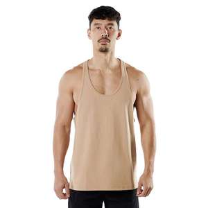 Bajo MOQ transpirable nuevo diseño hombres camiseta sin mangas para venta en línea última llegada Fitness ropa de alta calidad hombres camiseta sin mangas - Product Image 1