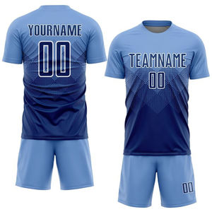 Nuevo uniforme de fútbol Unisex con logotipo personalizado de alta calidad 100% poliéster Tie-Dye Football Jersey Shorts Set secado rápido transpirable para - Product Image 6