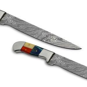 Cuchillo de Deshuesar de Damasco Hecho a Mano, Cuchillo Profesional de Acero de Damasco Forjado a Mano con Mango de Madera - Product Image 2