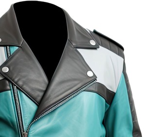 Nouveautés Veste de motard en cuir pour hommes Fabricant en gros Veste de moto en cuir de vachette de luxe pour hommes - Product Image 3