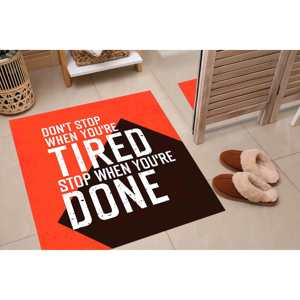 Alfombra Estampada Negra y Roja, Alfombra Delgada, Alfombra de Chenilla - Product Image 5