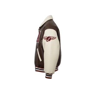 Chaqueta Bomber Deportiva Varsity con Cremallera y Bordado de Leopardo Camuflado, Estilo H-line Miami, con Logo B, para Invierno - Product Image 3