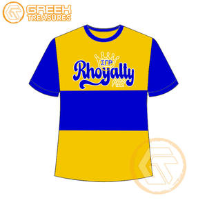 Venta al por mayor Sigma Gamma Rho mujeres camiseta hermandad ropa algodón Jersey alta calidad transpirable camiseta mujeres ropa griega - Product Image 3